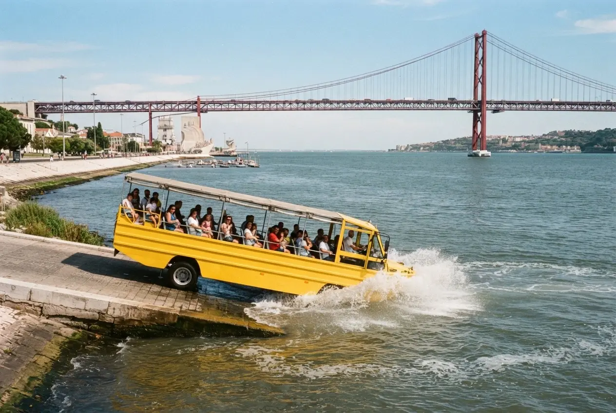 Autobus anfibio HIPPOtrip, Lisbona